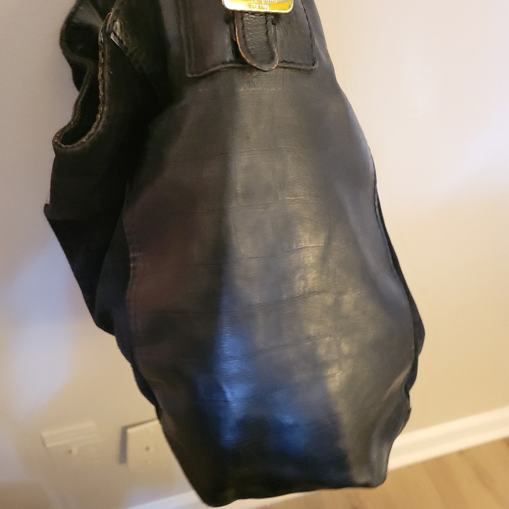 KATE SPADE CROC EMBOSSED, SUEDE & LEATHER 12IN 12IN HOBO BAG - Picture 9 of 12